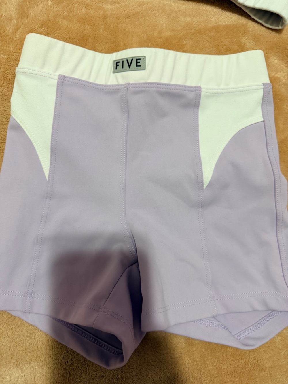 Lilac & White Performance Bike Shorts - Picture 5 of 13